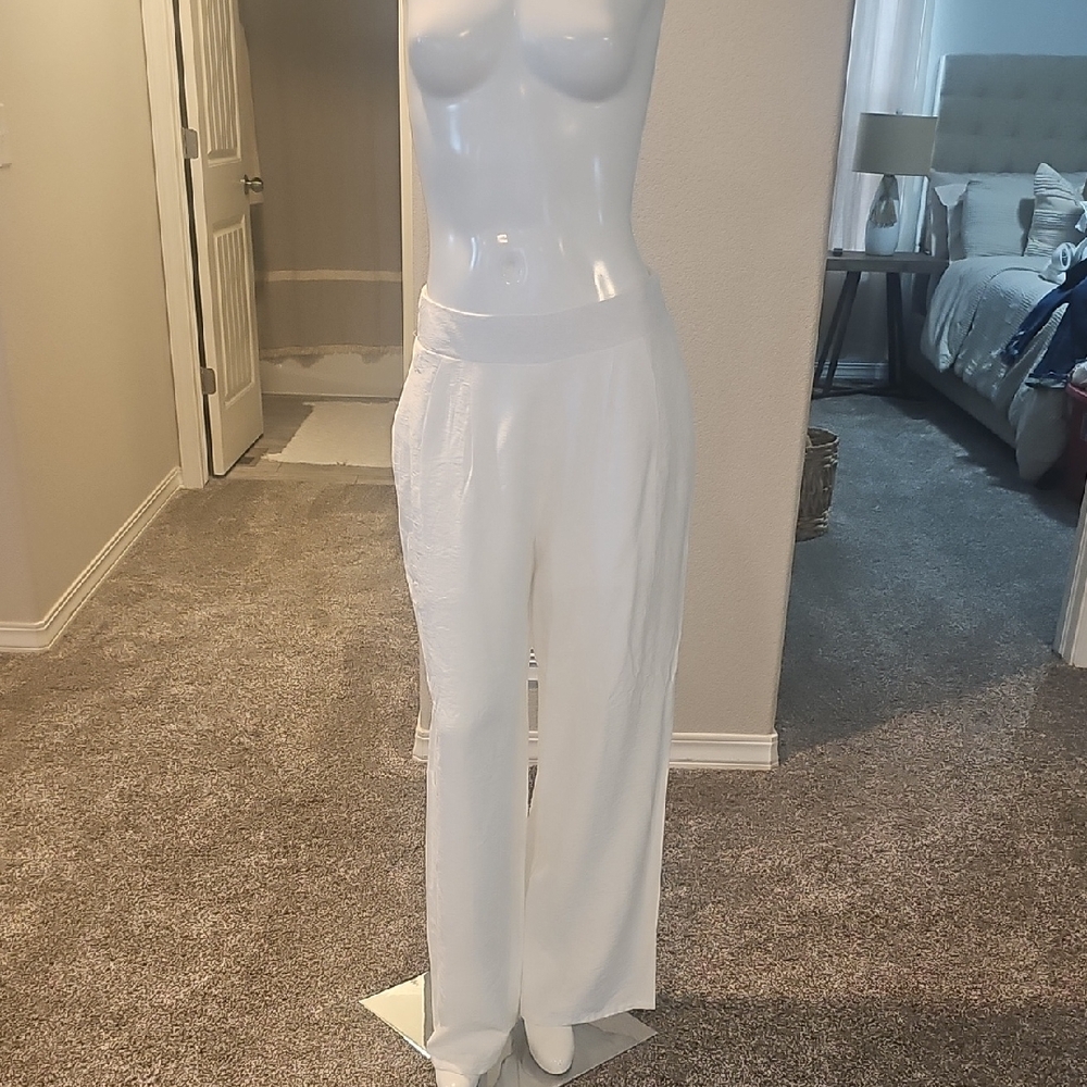 Elegant White Women's Pants